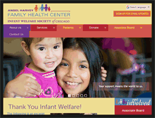 Tablet Screenshot of infantwelfaresociety.org